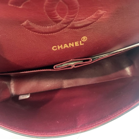 Chanel Vintage Medium Black Lambskin Classic Double Flap Bag - Picture 4 of 12